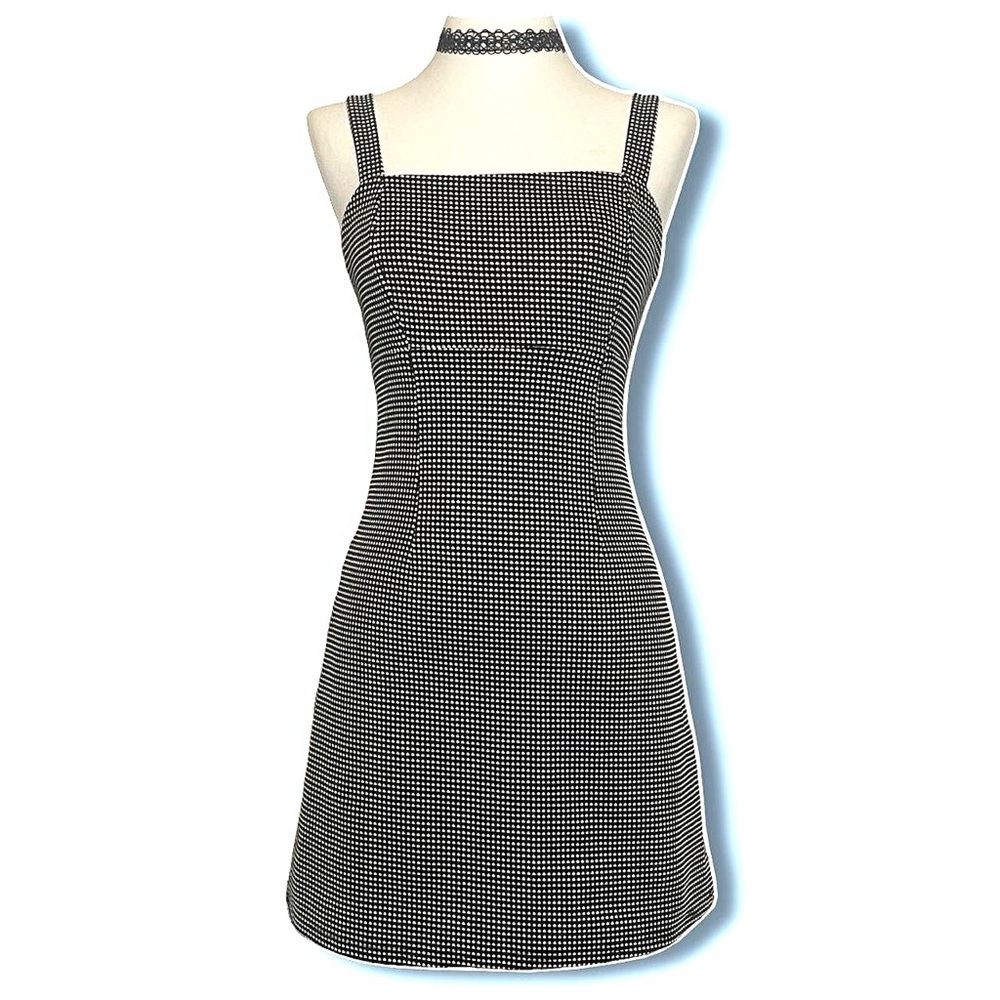 Forever 21 EUC Grunge Black and White Plaid Dress